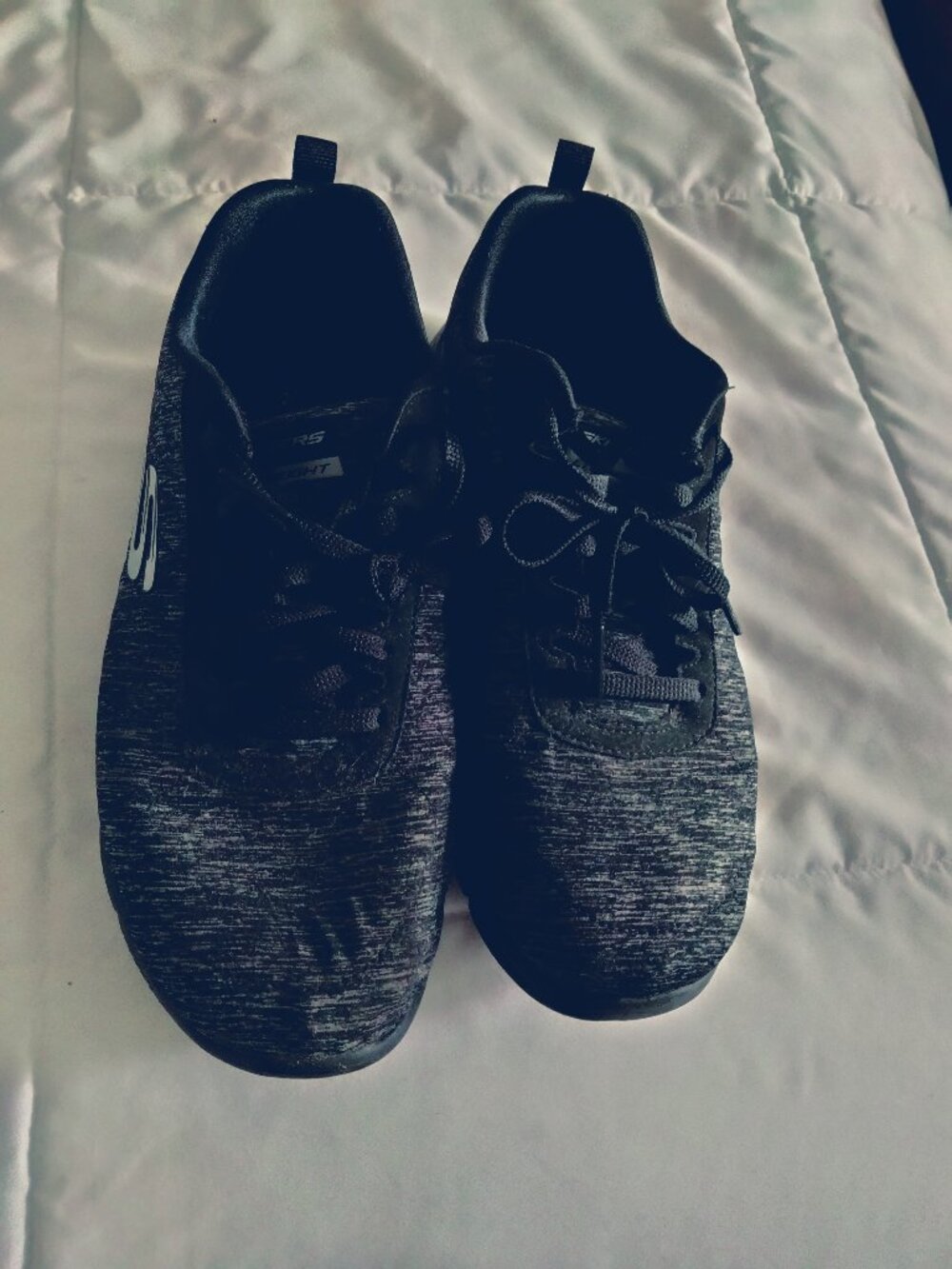 Skechers Sneakers Size 8 Wide Dual-Lite  - black/gray - lightly used